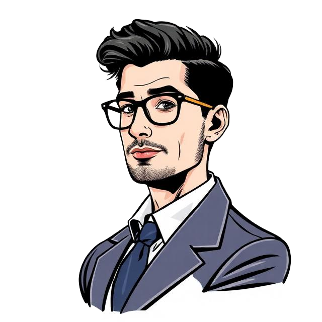 Cartoon portrait of J. Roche, Strategy Consultant